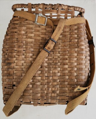 Native American-made pack basket